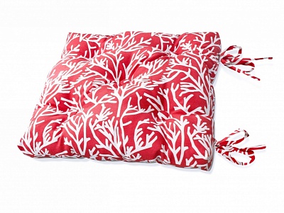 Подушка на стул, "Red Corals - S"