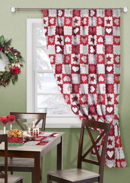 Штора на тесьме "New love"