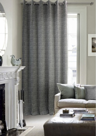 Штора на люверсах 200х260 см Ливит цвет черно-белый