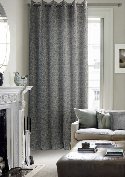 Штора на люверсах 200х260 см Ливит цвет черно-белый