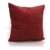 Подушка декоративная на молнии 40х40 см Chenille цвет красный