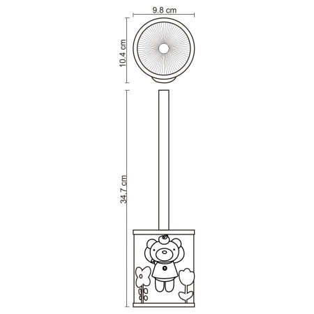 Щетка для унитаза Lossa K-3427