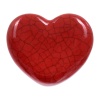 Ручки керамические для мебели Сердце цвет красный (6 шт)