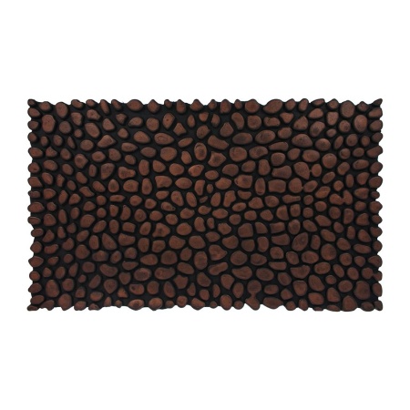 Коврик VORTEX придверный 45х75 Камушки цвет медь