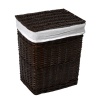 Плетеная корзина для белья с крышкой Isar WB-130-L 
