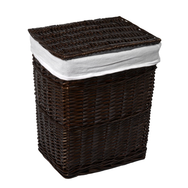 Плетеная корзина для белья с крышкой Isar WB-130-L 