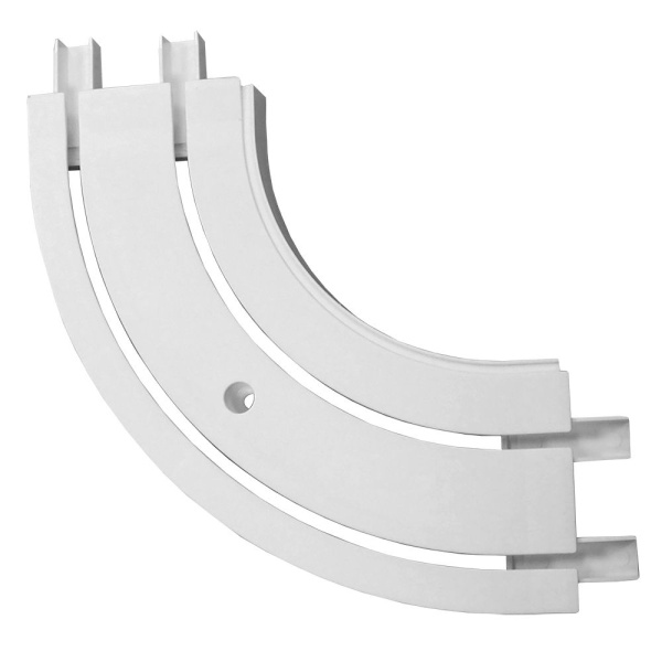 Закругление внутреннее для шины потолочной 2-х рядной, 90 градусов, 20621