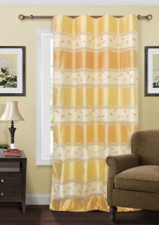 Штора на тесьме 150х269 см Artemide цвет желтый