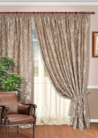 Комплект штор "Дивина Divina-S" 470х270 беж
