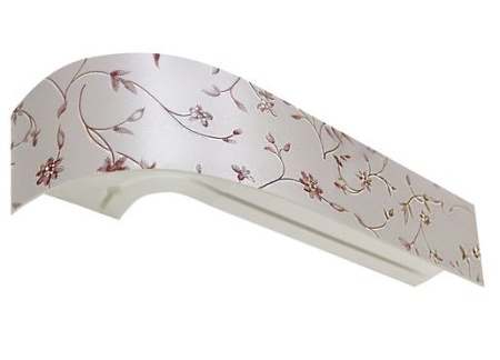 Карниз Классика в сборе 3-х рядный, "Романтика серебро"