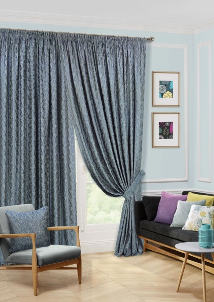 Комплект штор на тесьме "Розмари Rosemary" 400х270 синий