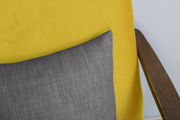 Подушка декоративная на молнии 40х40 см Dimaut Lux цвет графит