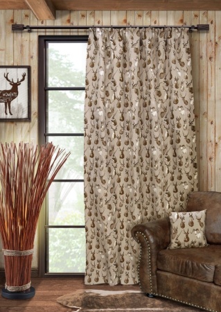 Штора на тесьме "Talento" 276х270 коричневый