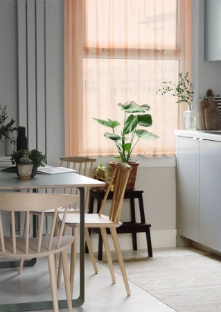 Тюль на тесьме "Миа" 140х150 оранжевый