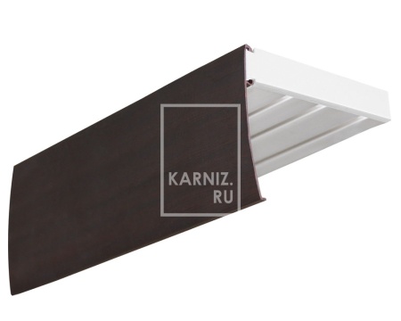 Потолочный карниз Эконом плюс 3-х рядный, "Венге"