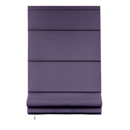 Римские шторы блэкаут на веревочном механизме цвет фиолетовый