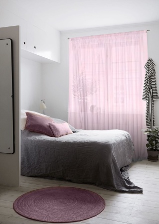 Тюль на тесьме 300х275 см Livadia цвет розовый