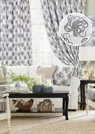 Комплект штор на тесьме "Octopus - ST" 2 шторы 136х270, тюль 450х270