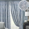 Комплект штор на тесьме "Stone" 2 шторы 200x270, тюль 450х270 синий светлый