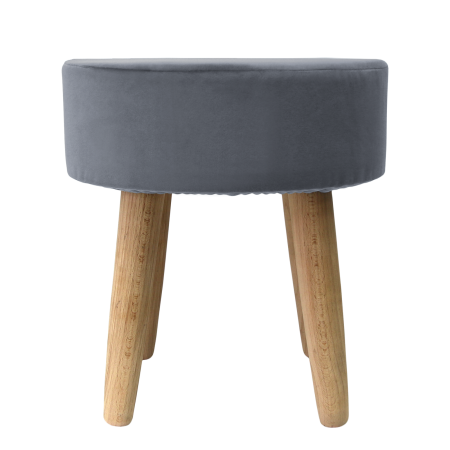 Пуф Классика круглый, цвет темно-серый