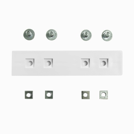 Соединитель для двухполосного профиля, белый