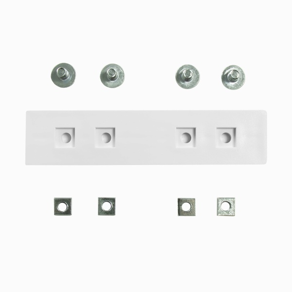 Соединитель для двухполосного профиля, белый