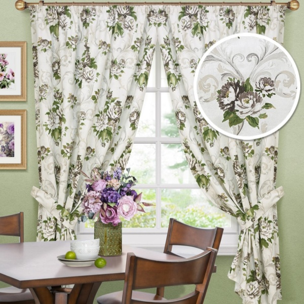 Комплект штор на тесьме Aquarelle - SK 2 шторы 136х175 см 2 подхвата