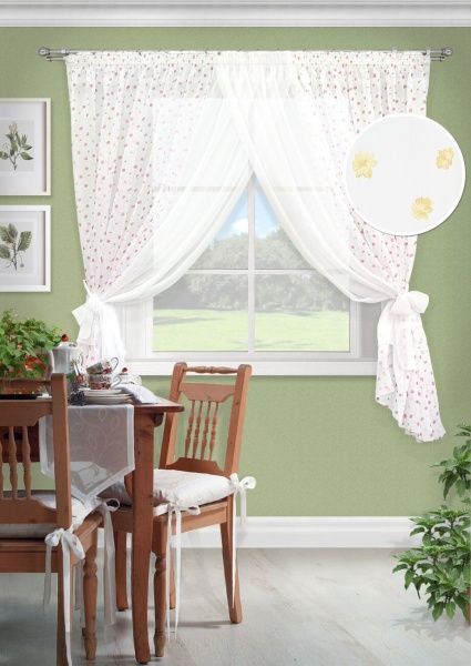 Комплект тюля  "Лурдес Lourdes-S" 358х160