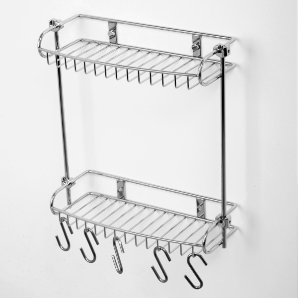 Полка металлическая двойная K-1422