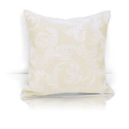 Подушка декоративная на молнии 40х40 см Viona цвет молочный