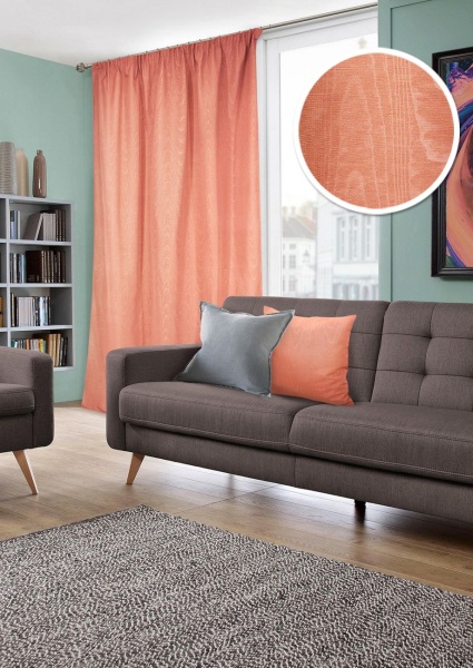 Штора на тесьме "Моире Moire" 146х270