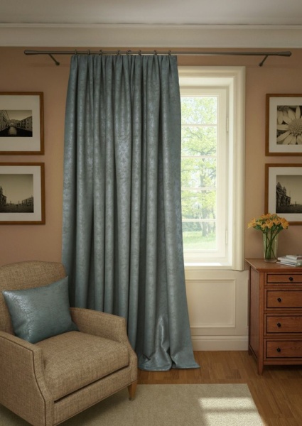 Портьера Plain Lux-S 200х280 см светло-синий