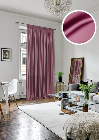 Портьера на тесьме "Lindor-SH" 200х280 розовый