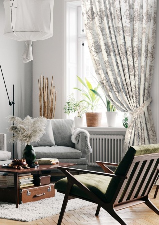 Штора на тесьме 276х270 см Rapsodia с подхватом цвет бежевый