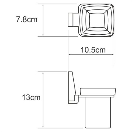Подстаканник одинарный Lopau K-6028