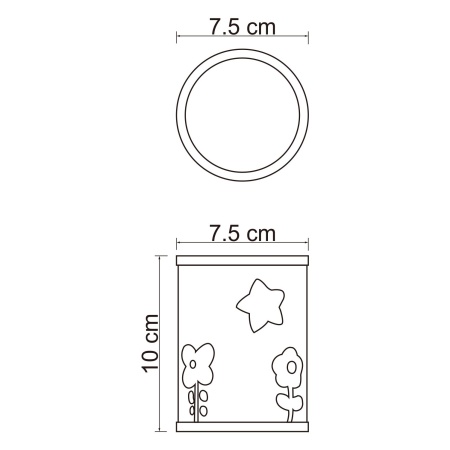 Стакан для зубных щеток Lossa K-3428