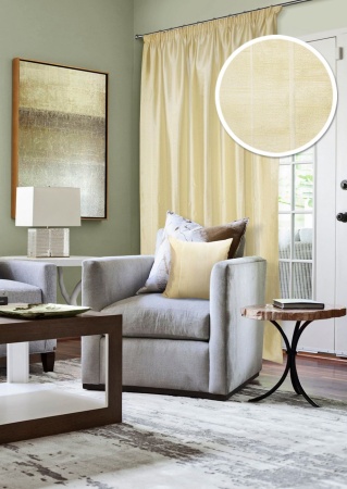 Штора на тесьме "Cosma" 136х270 цвет бежевый