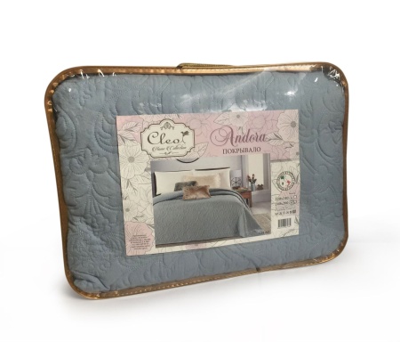 Покрывало Cleo ANDORA, голубой, 220х240 см