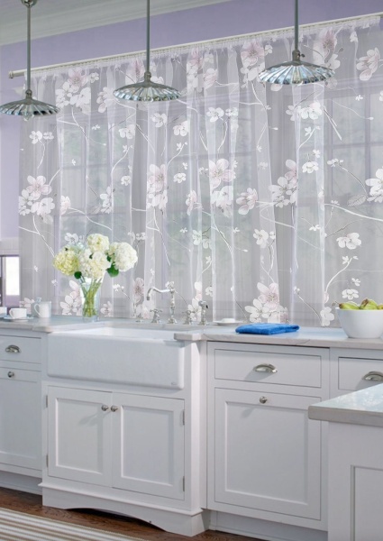 Штора на тесьме "Sakura - K" 265х175 белый