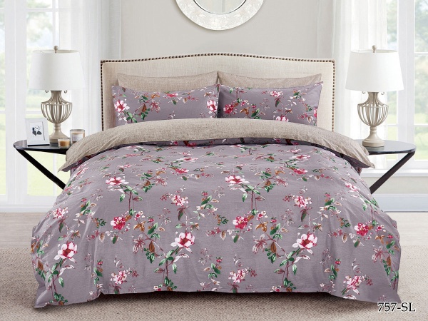 Cleo сатин набивной "Satin Lux" дуэт 145*215 цвет мультиколор 2