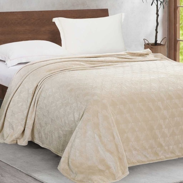 Плед Cleo MAGNOLIA велсофт цвет бежевый