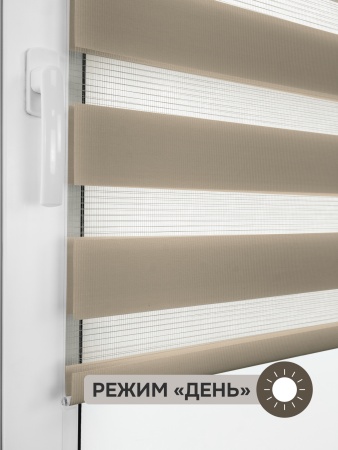 Миниролло "День-Ночь", бежевый, новая коллекция