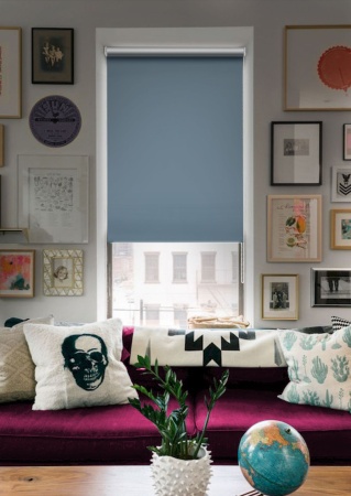 Рулонные шторы Блэкаут, отражающие, серый