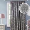 Штора на тесьме 220х270 см Vera с подхватом цвет темно-серый