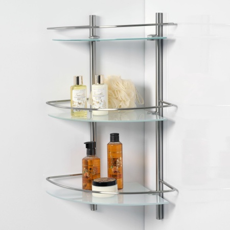 Полка стеклянная тройная K-3733