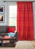 Штора на тесьме "Альборг Alborg" 146х270 красный