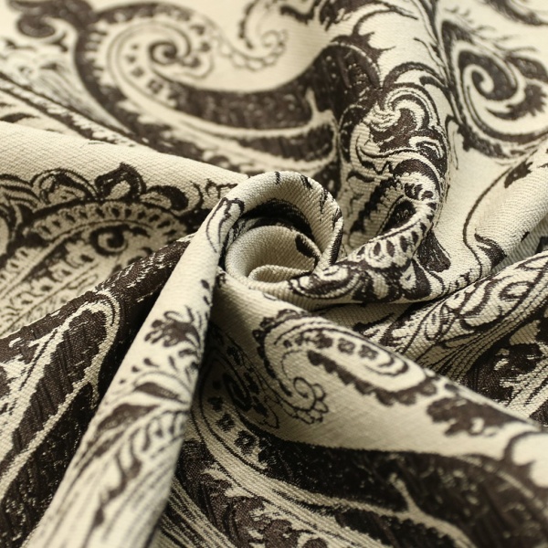 Портьерная ткань на отрез ширина 300 см Жаккард ПЕЙСЛИ PAISLEY