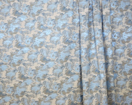 Портьера на тесьме "Fog"  200х270 см светло-синий