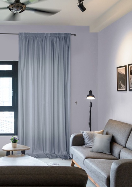 Штора на тесьме "Caprise" 200х270 серый