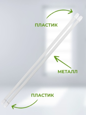 Карниз-кафе белый 100-150см Карниз-кафе белый 100-150см